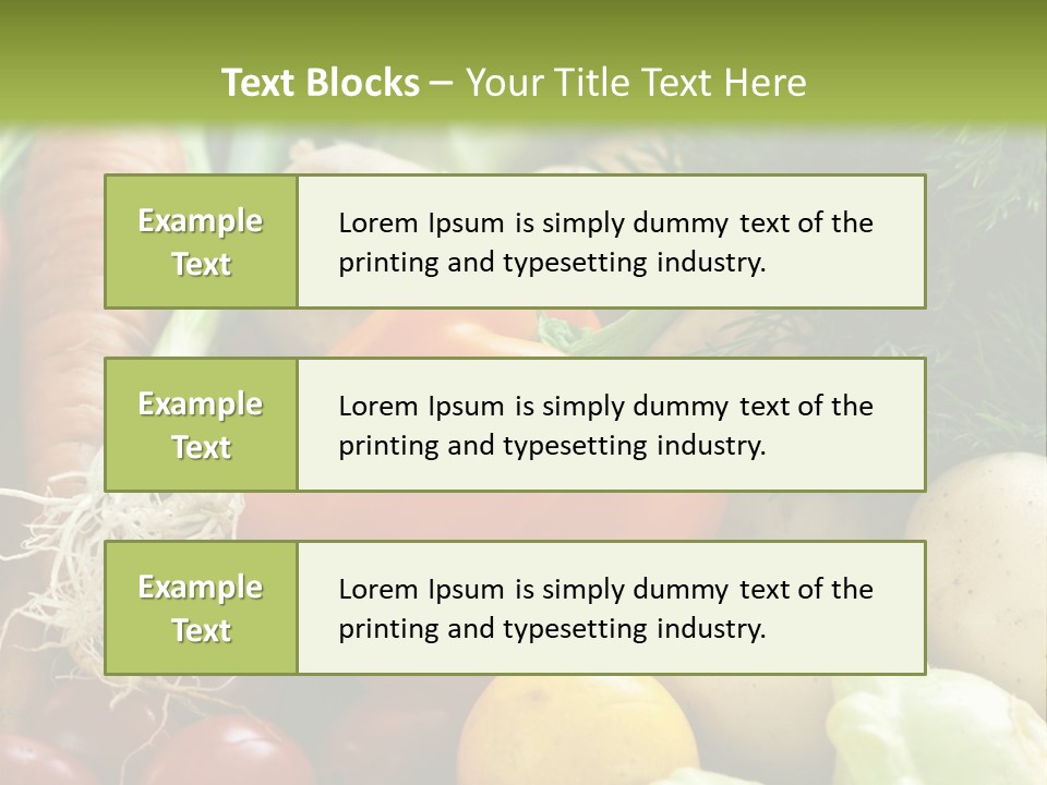 Farm Green Pepper PowerPoint Template