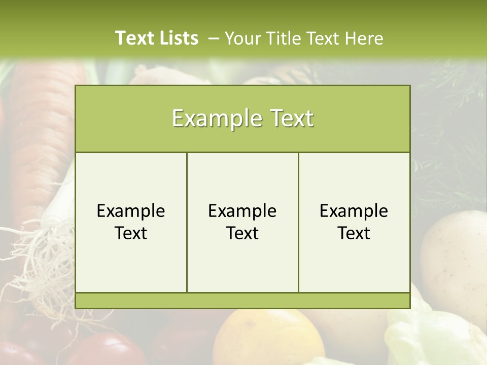 Farm Green Pepper PowerPoint Template