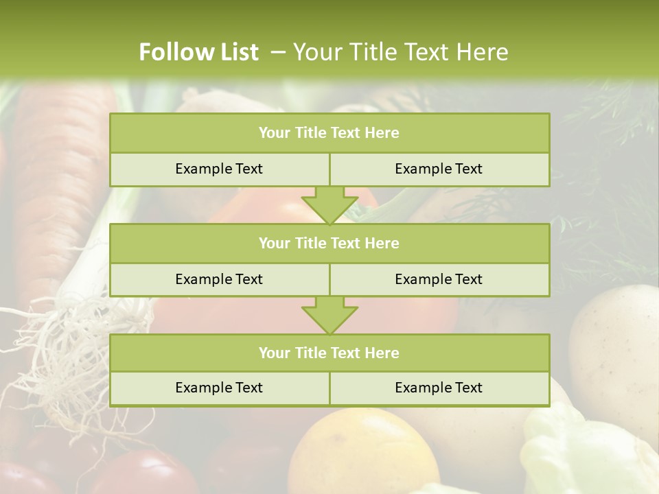 Farm Green Pepper PowerPoint Template