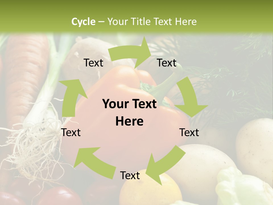 Farm Green Pepper PowerPoint Template