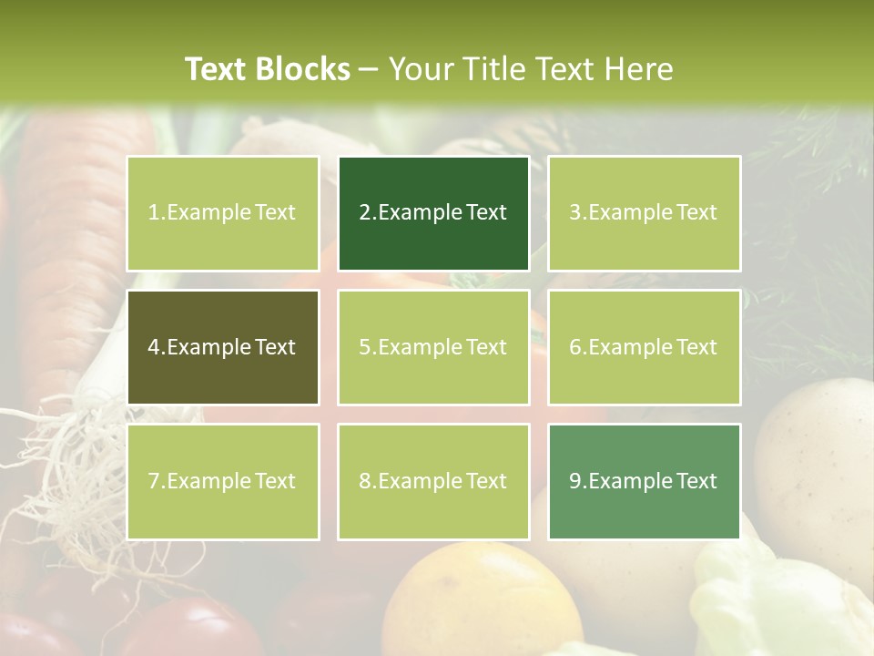 Farm Green Pepper PowerPoint Template