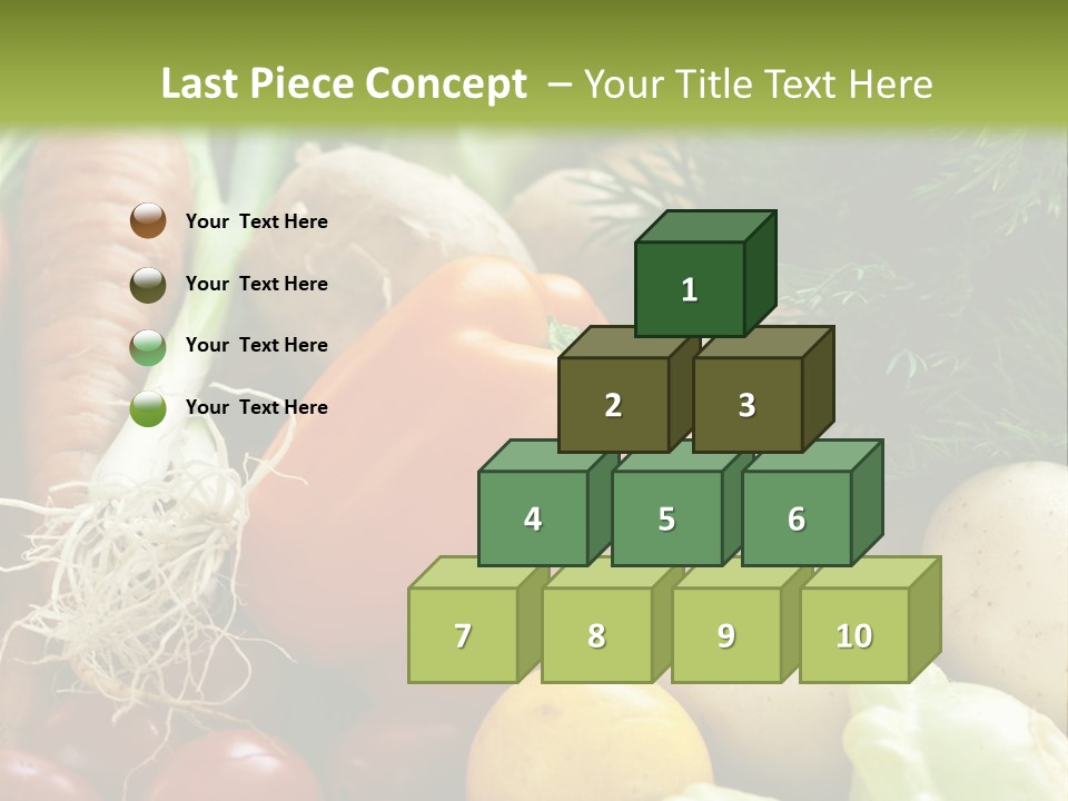 Farm Green Pepper PowerPoint Template