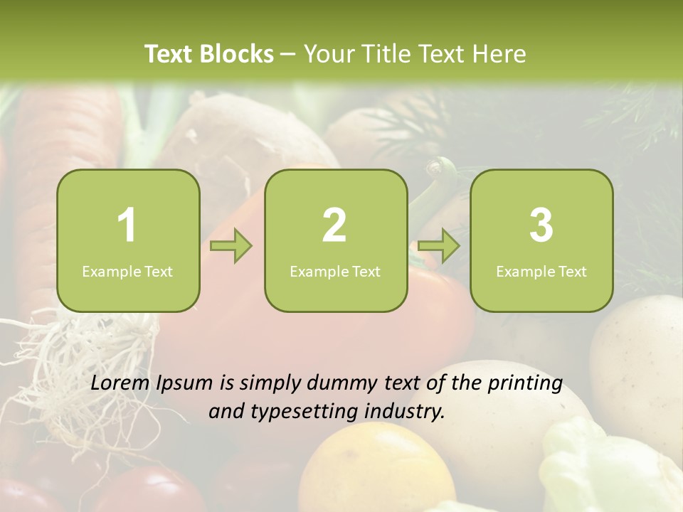 Farm Green Pepper PowerPoint Template