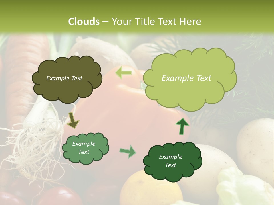 Farm Green Pepper PowerPoint Template