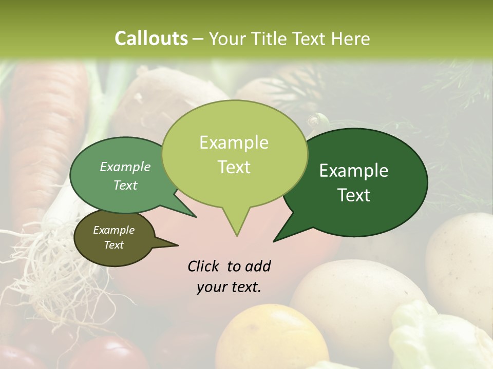 Farm Green Pepper PowerPoint Template