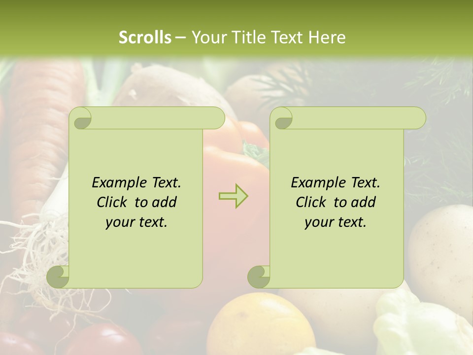 Farm Green Pepper PowerPoint Template