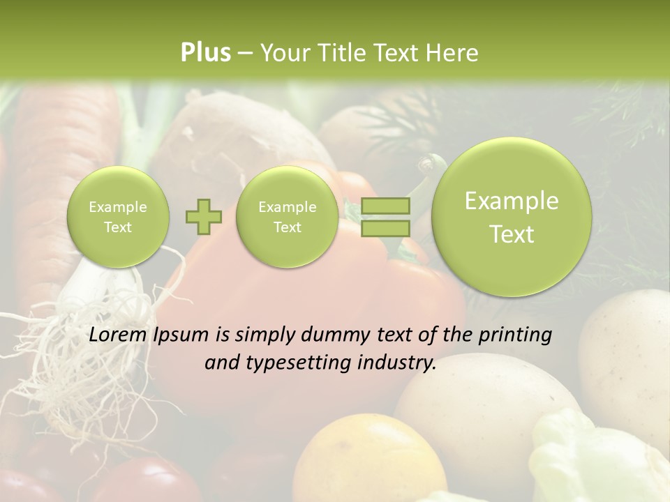 Farm Green Pepper PowerPoint Template