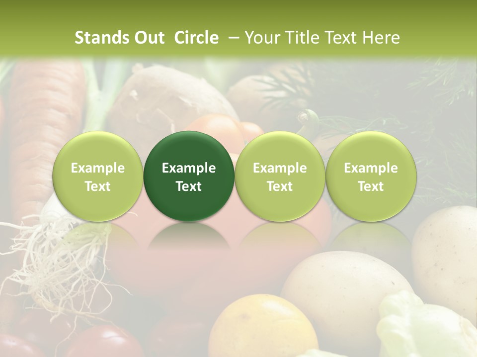 Farm Green Pepper PowerPoint Template