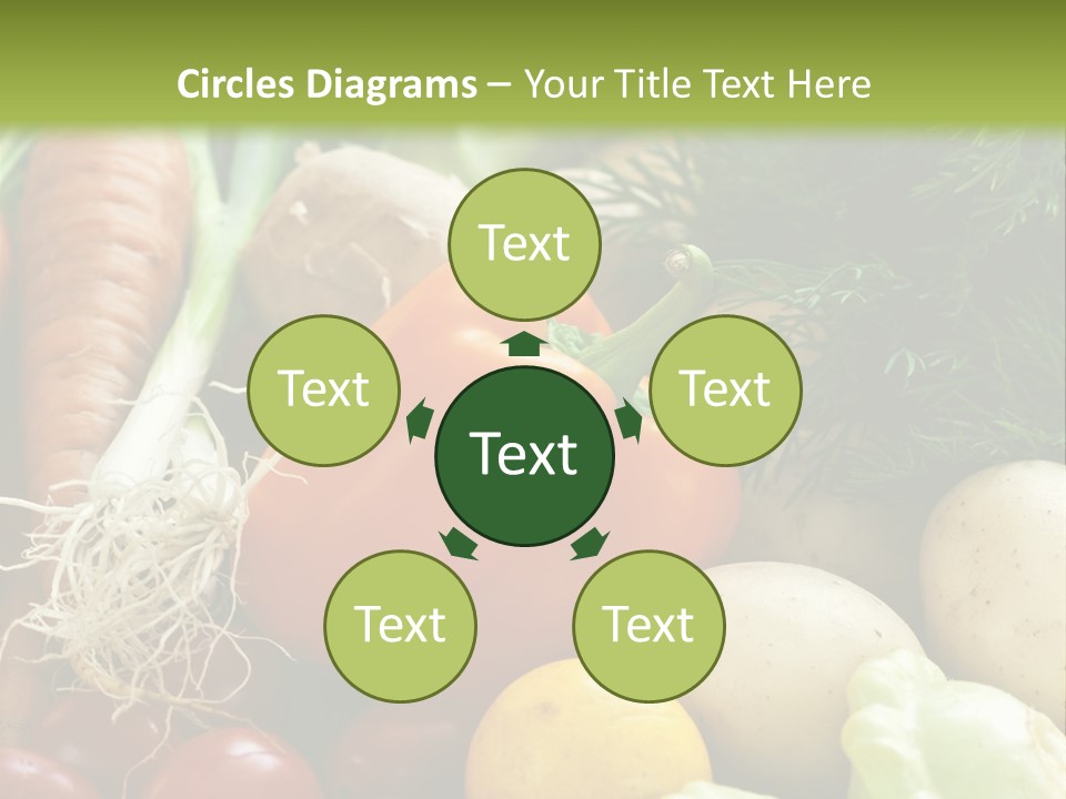 Farm Green Pepper PowerPoint Template