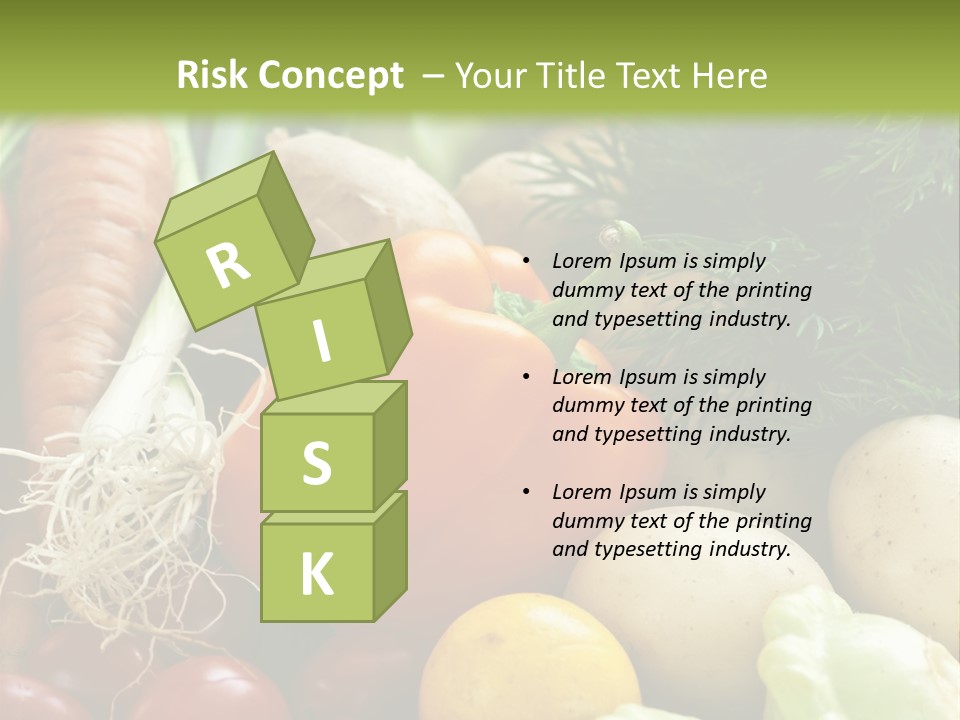 Farm Green Pepper PowerPoint Template