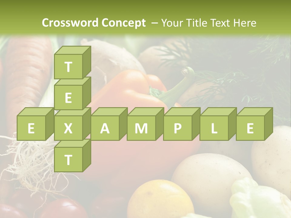 Farm Green Pepper PowerPoint Template