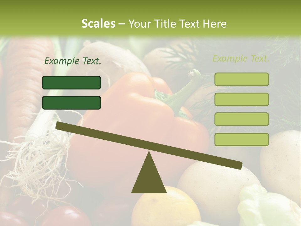 Farm Green Pepper PowerPoint Template