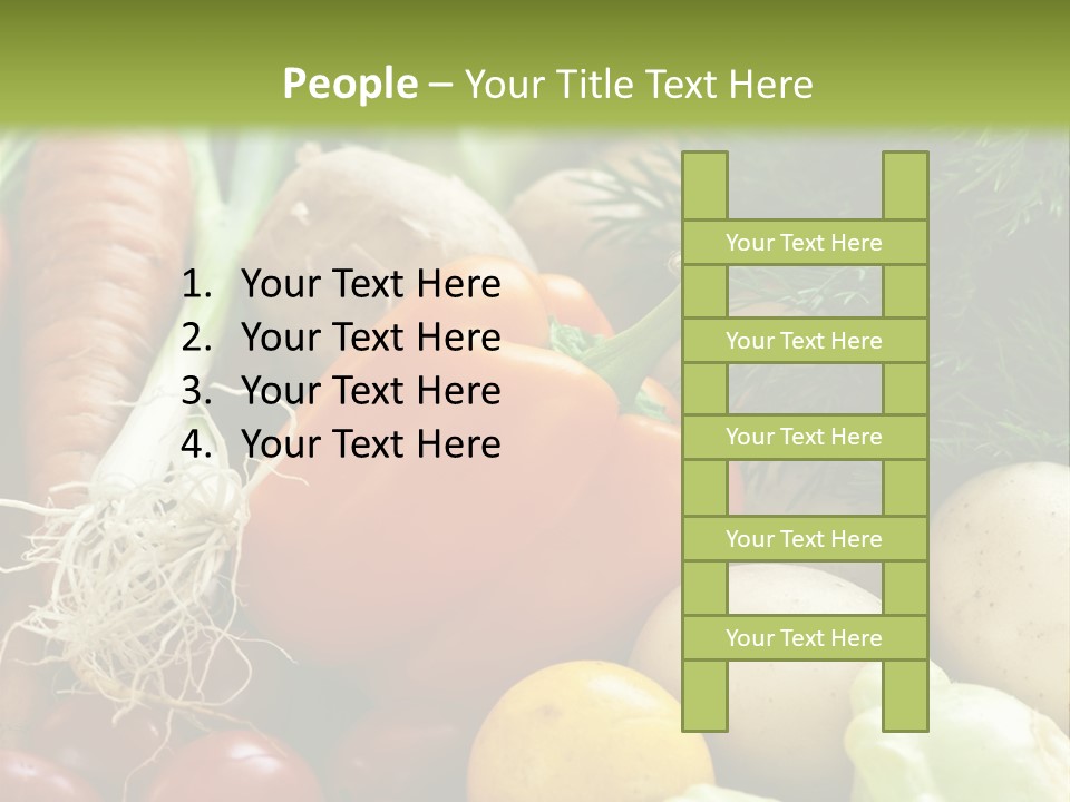 Farm Green Pepper PowerPoint Template