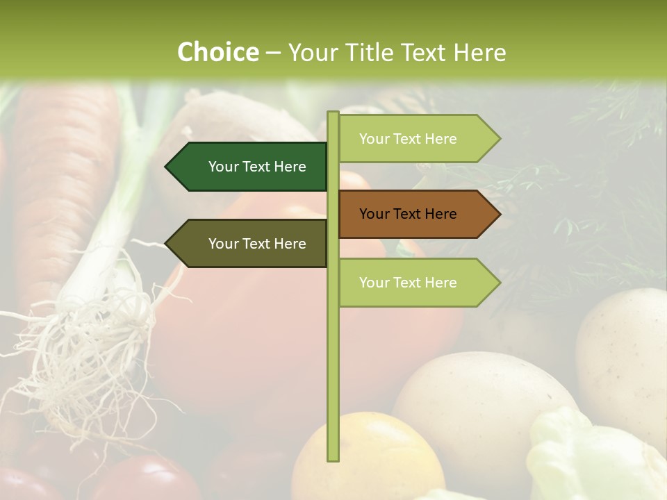 Farm Green Pepper PowerPoint Template