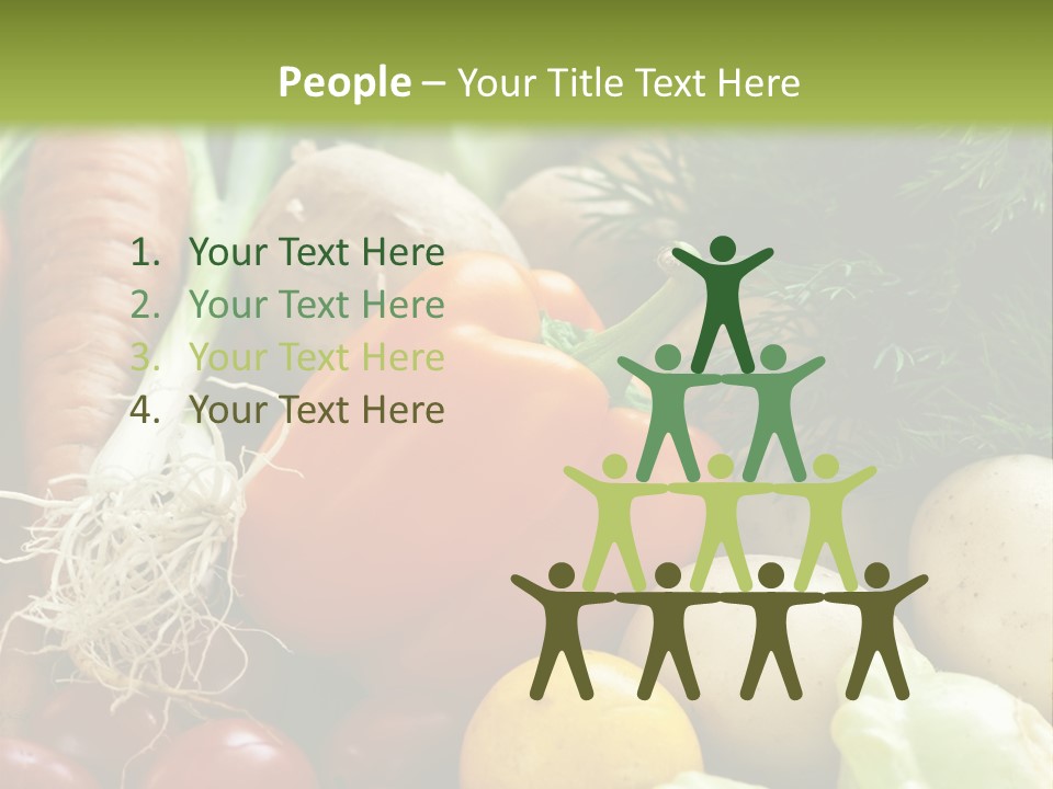 Farm Green Pepper PowerPoint Template