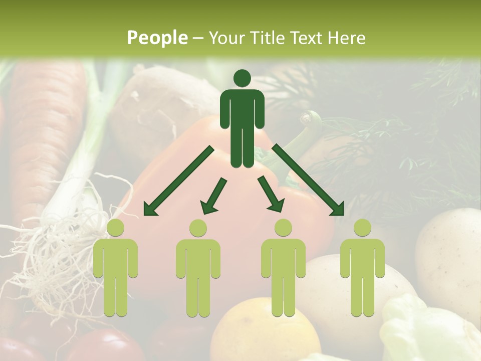 Farm Green Pepper PowerPoint Template
