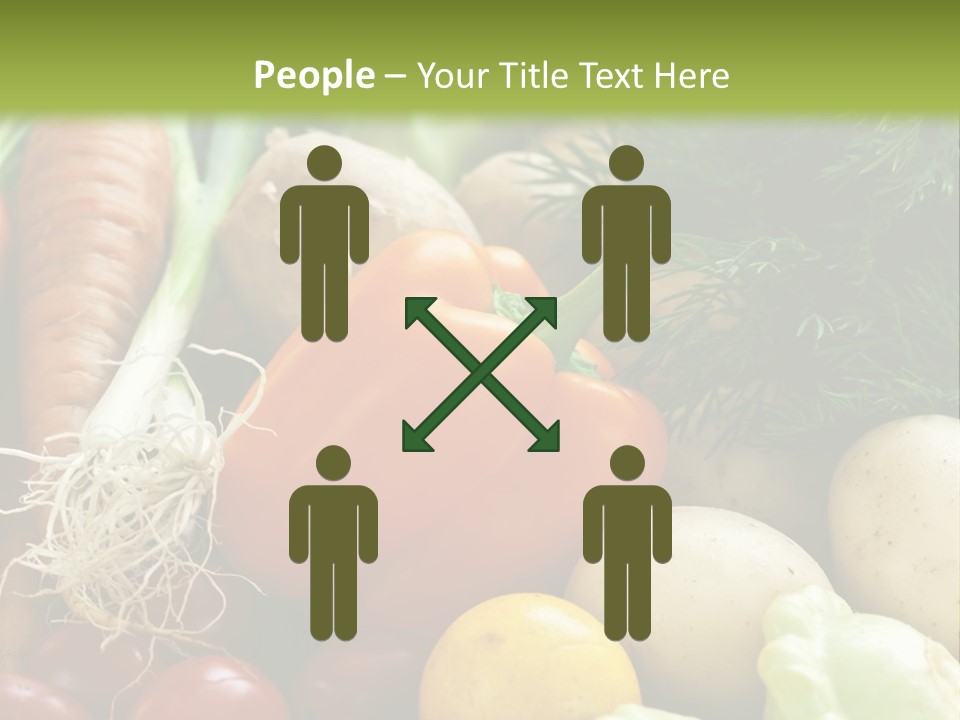 Farm Green Pepper PowerPoint Template