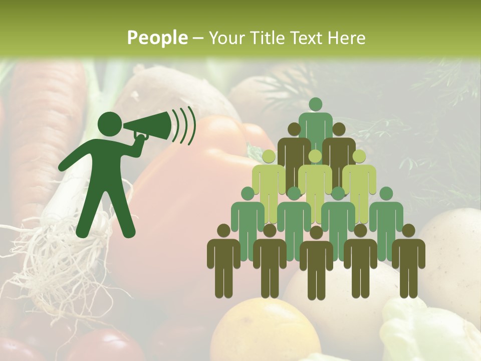 Farm Green Pepper PowerPoint Template