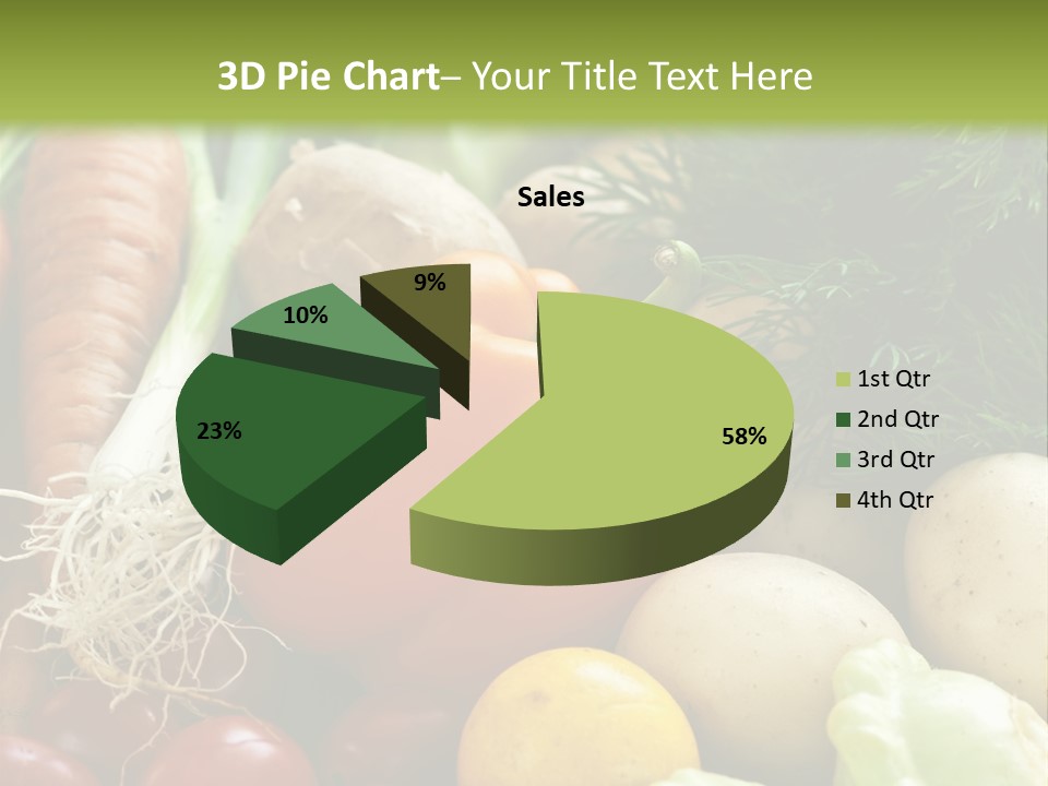 Farm Green Pepper PowerPoint Template
