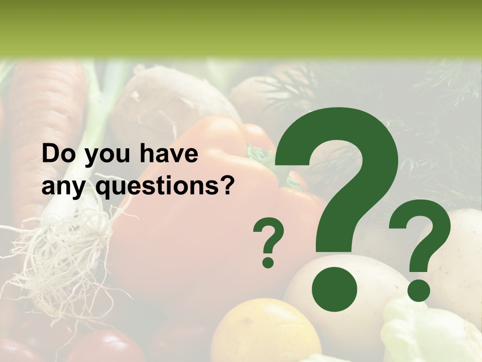 Farm Green Pepper PowerPoint Template