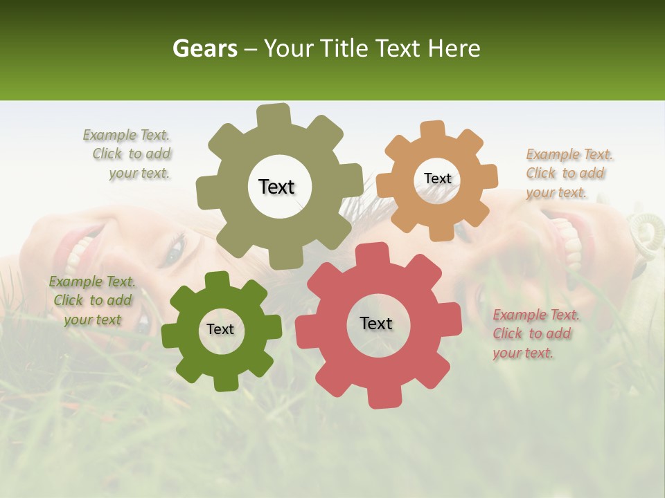 A Couple Of Women Laying On Top Of A Lush Green Field PowerPoint Template