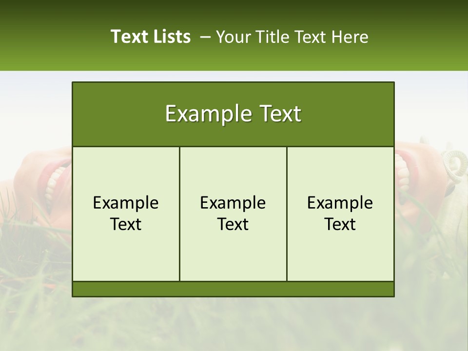 A Couple Of Women Laying On Top Of A Lush Green Field PowerPoint Template