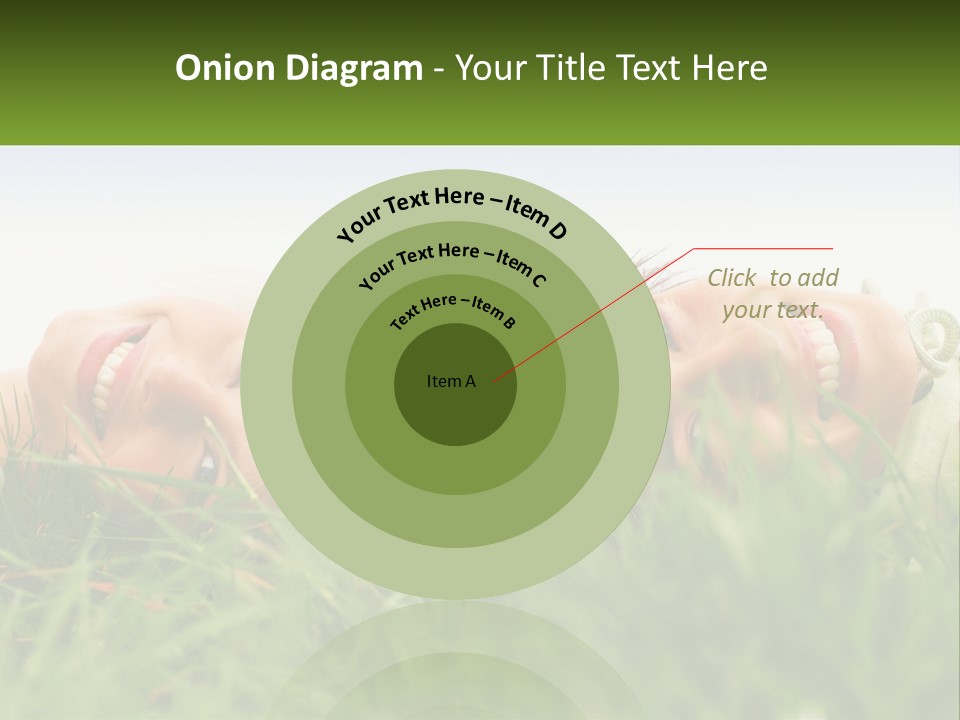 A Couple Of Women Laying On Top Of A Lush Green Field PowerPoint Template