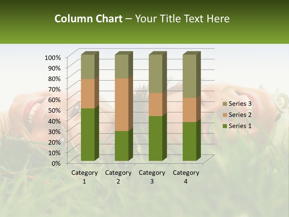 A Couple Of Women Laying On Top Of A Lush Green Field PowerPoint Template