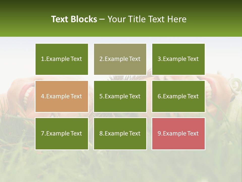 A Couple Of Women Laying On Top Of A Lush Green Field PowerPoint Template