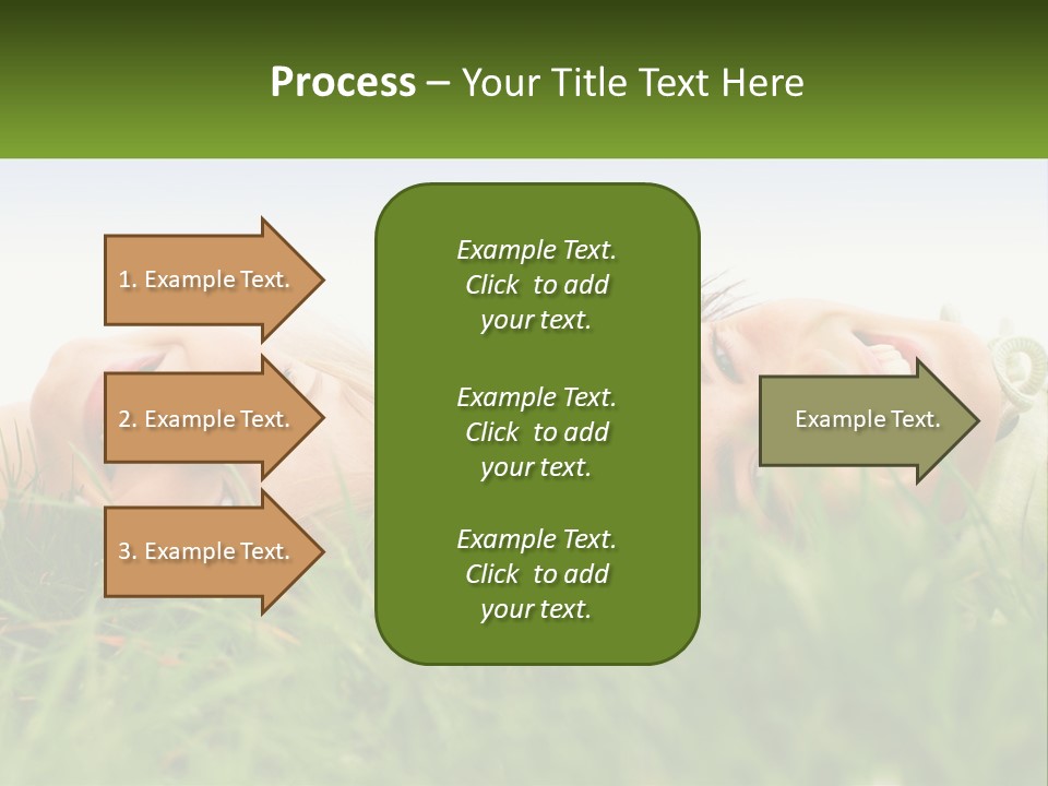 A Couple Of Women Laying On Top Of A Lush Green Field PowerPoint Template