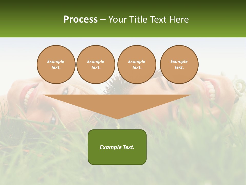 A Couple Of Women Laying On Top Of A Lush Green Field PowerPoint Template
