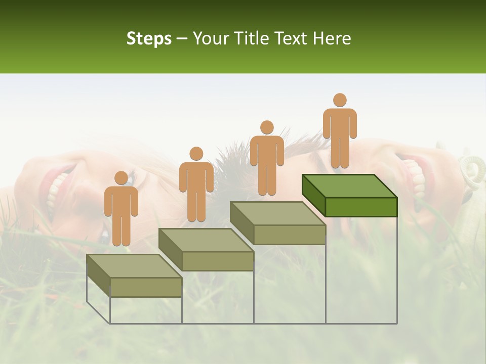 A Couple Of Women Laying On Top Of A Lush Green Field PowerPoint Template