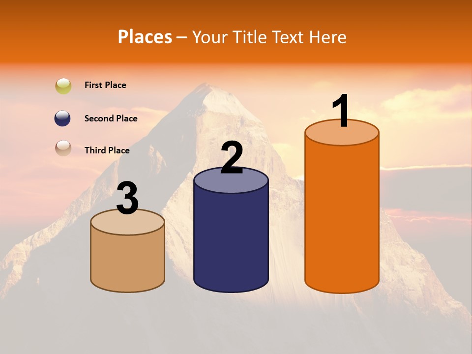 Snow Trek Altitude PowerPoint Template