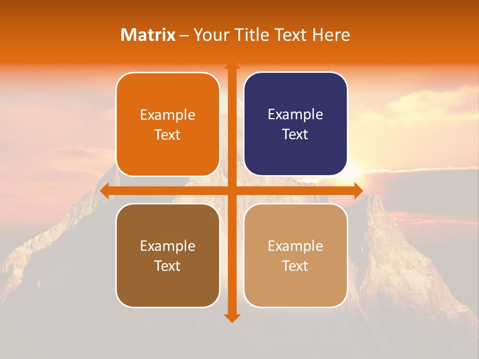 Snow Trek Altitude PowerPoint Template