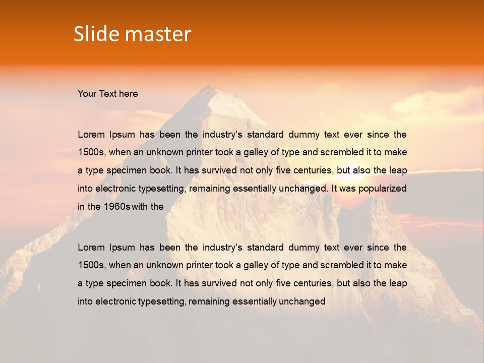 Snow Trek Altitude PowerPoint Template