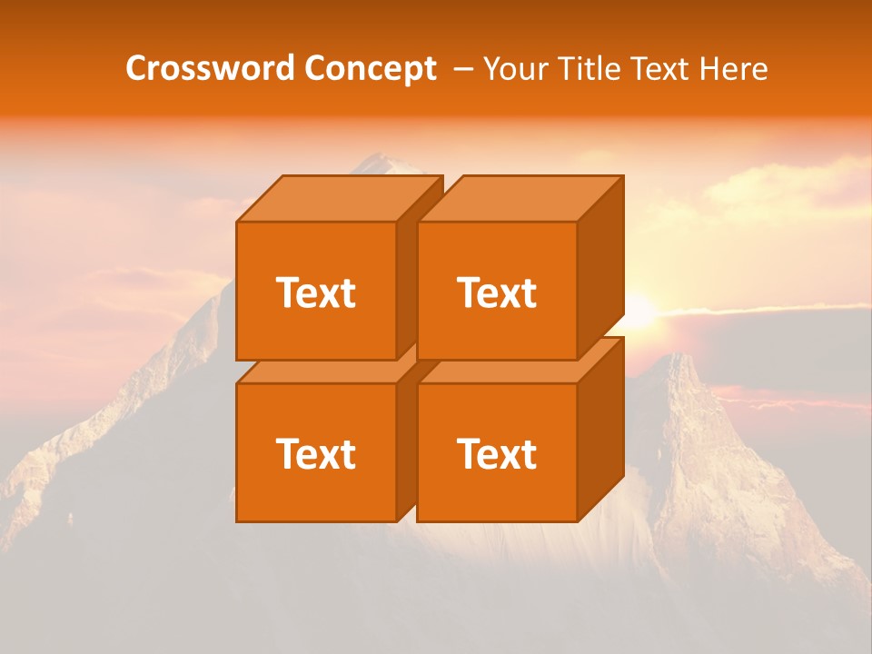 Snow Trek Altitude PowerPoint Template