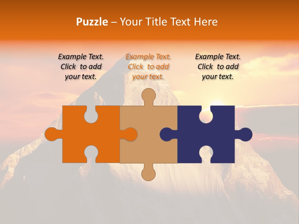 Snow Trek Altitude PowerPoint Template