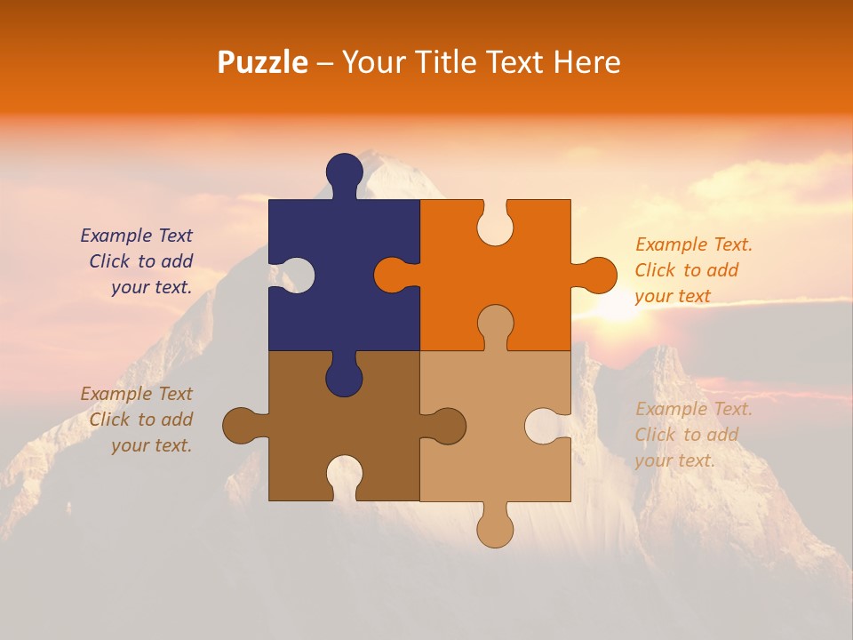 Snow Trek Altitude PowerPoint Template