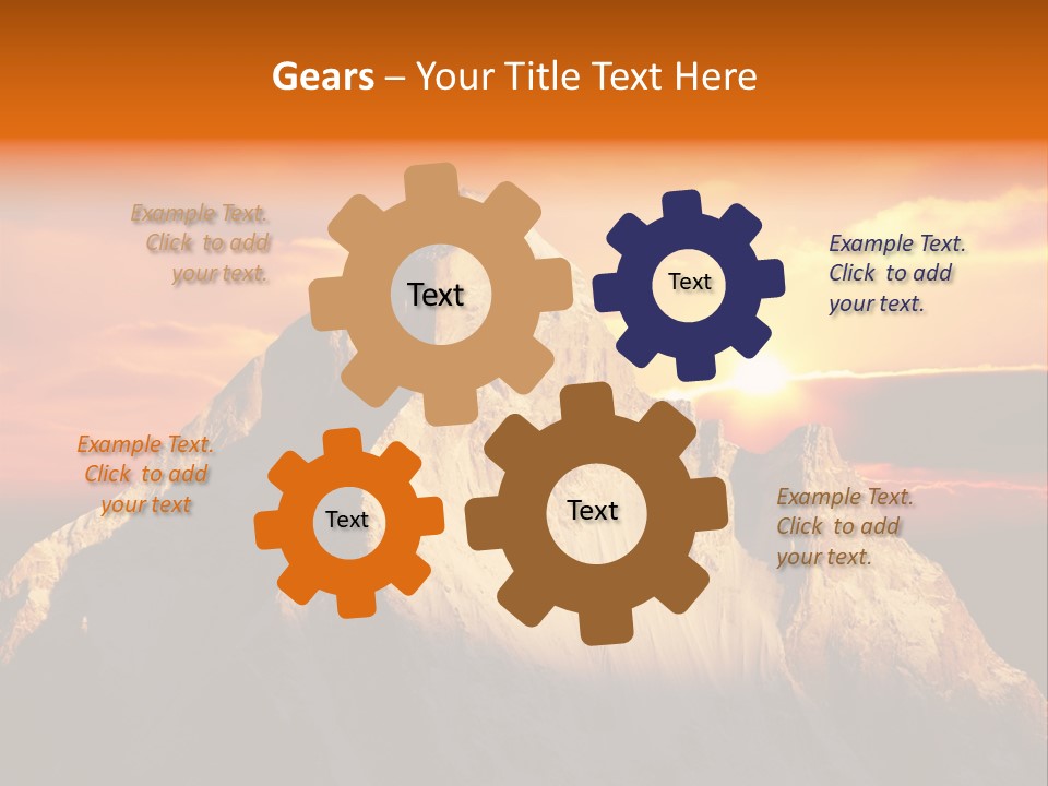 Snow Trek Altitude PowerPoint Template