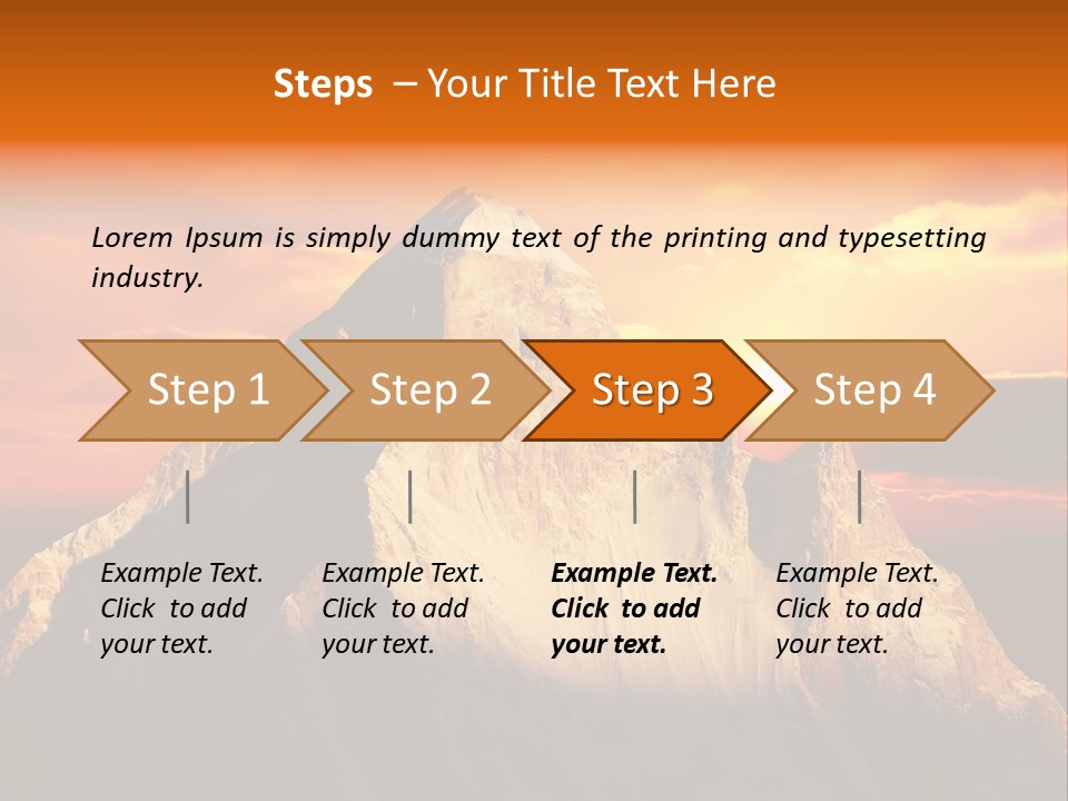 Snow Trek Altitude PowerPoint Template