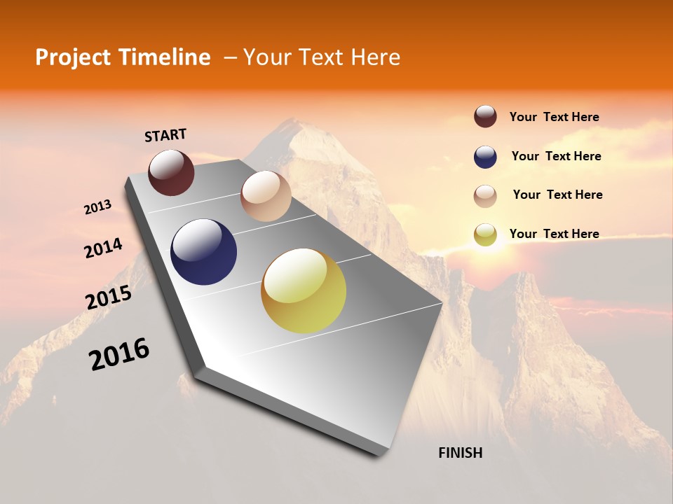 Snow Trek Altitude PowerPoint Template