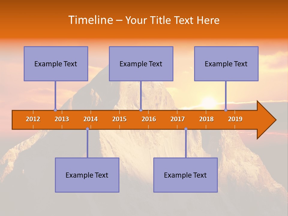 Snow Trek Altitude PowerPoint Template