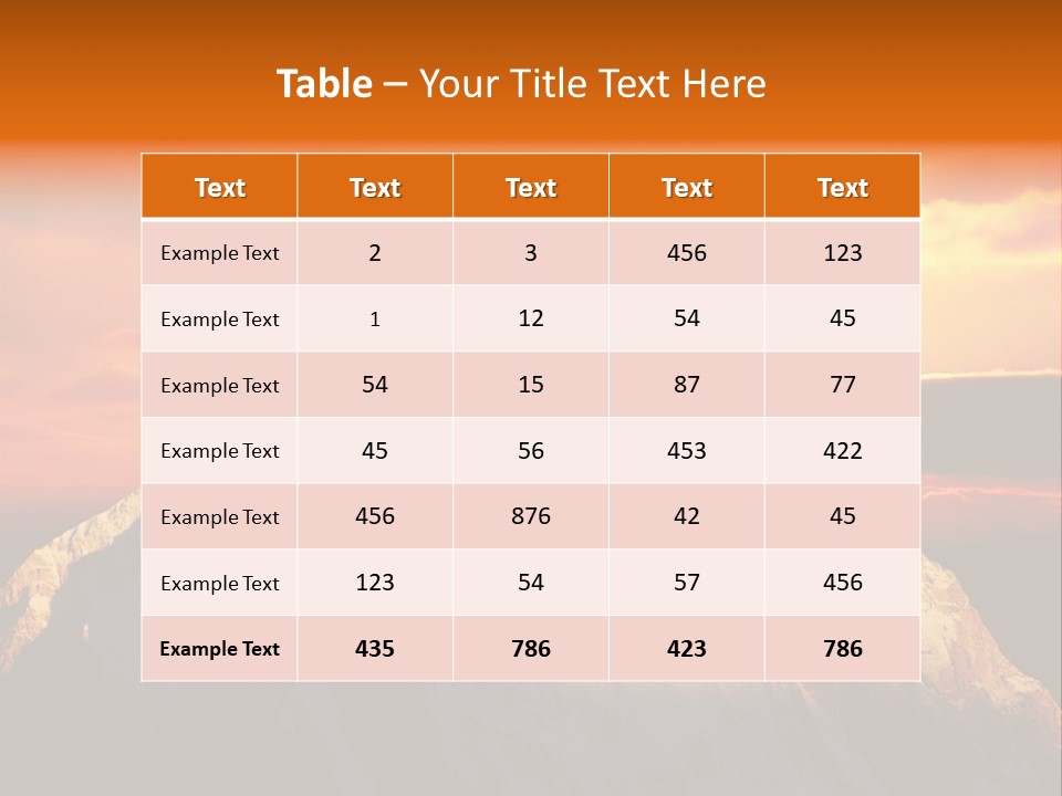 Snow Trek Altitude PowerPoint Template