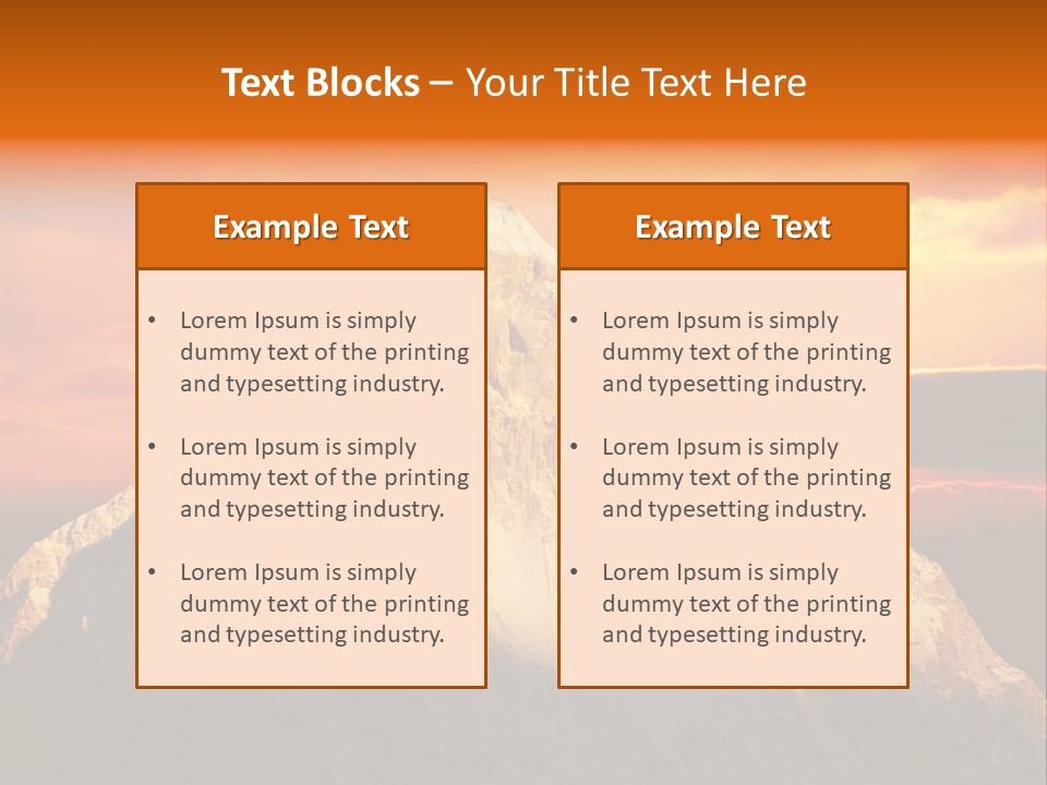 Snow Trek Altitude PowerPoint Template