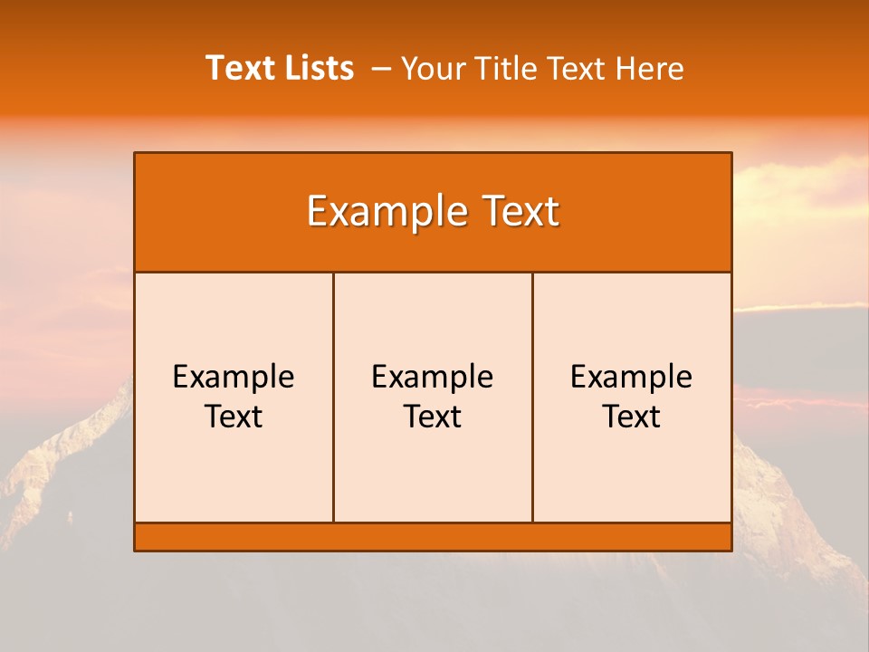 Snow Trek Altitude PowerPoint Template