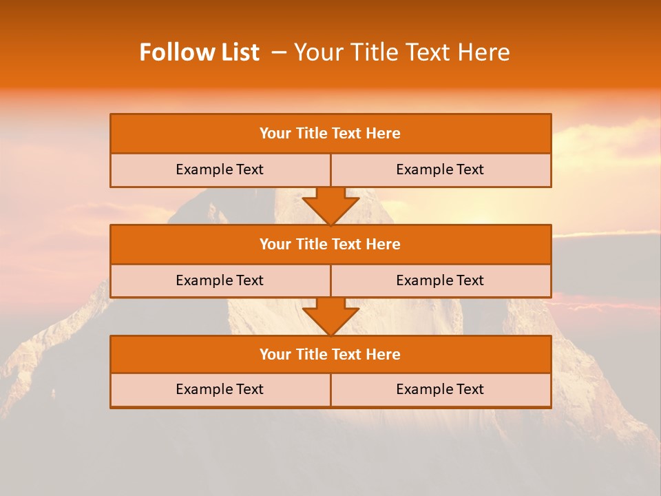 Snow Trek Altitude PowerPoint Template
