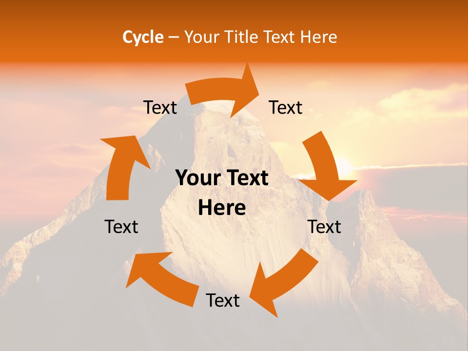 Snow Trek Altitude PowerPoint Template