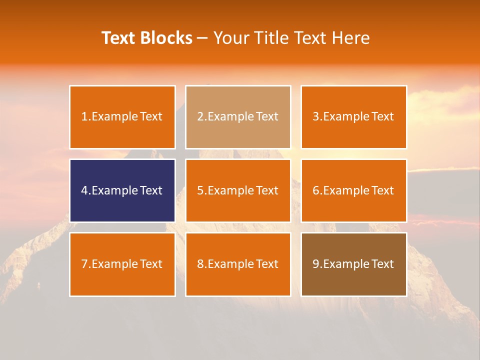 Snow Trek Altitude PowerPoint Template