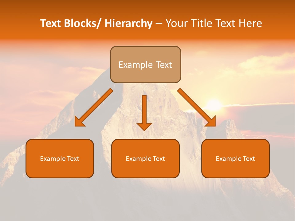 Snow Trek Altitude PowerPoint Template