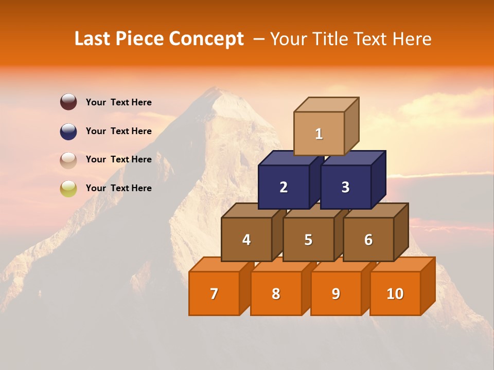 Snow Trek Altitude PowerPoint Template